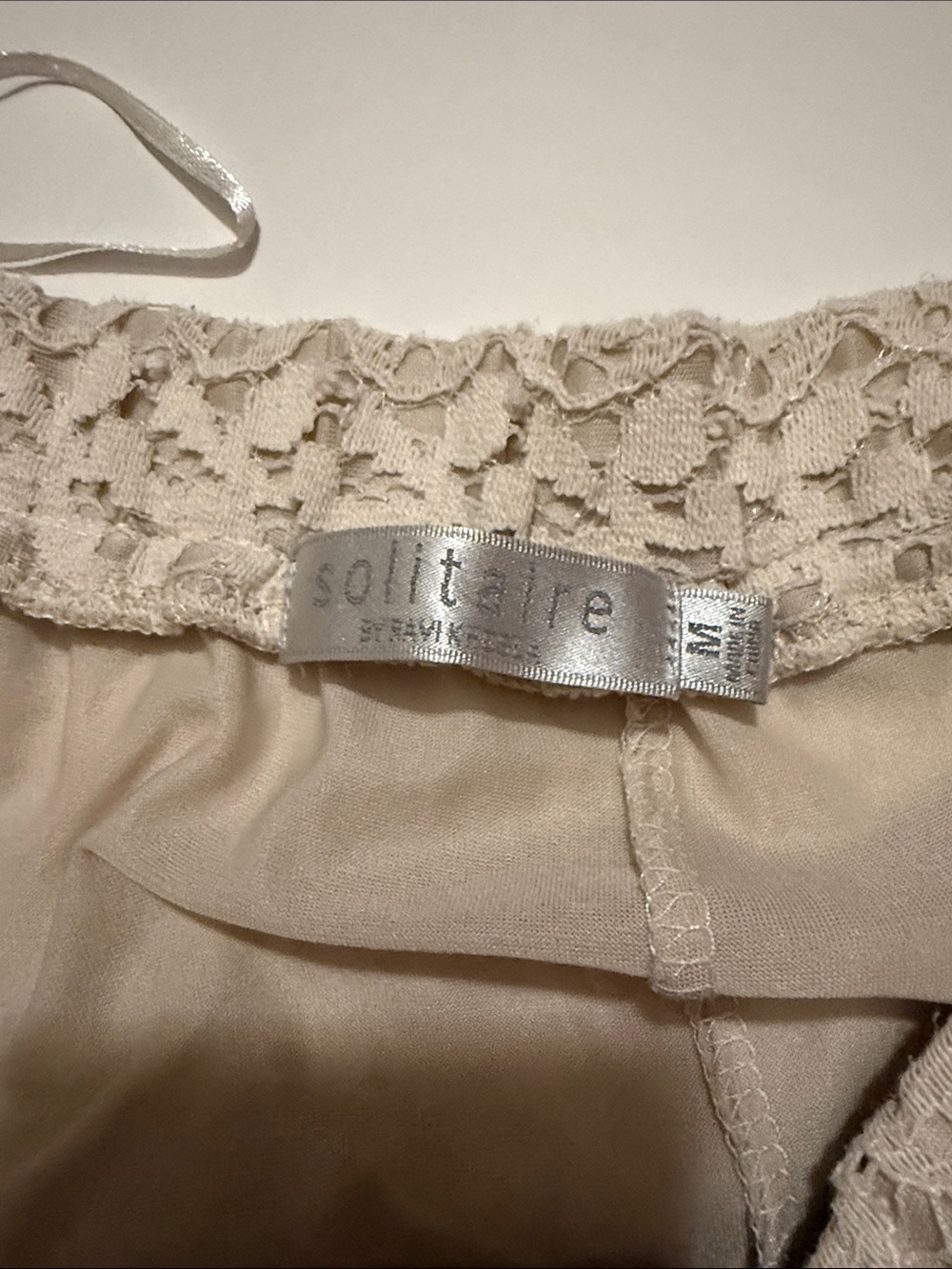 Solitaire Cream Crochet Lace Maxi Skirt - Picture 4 of 4